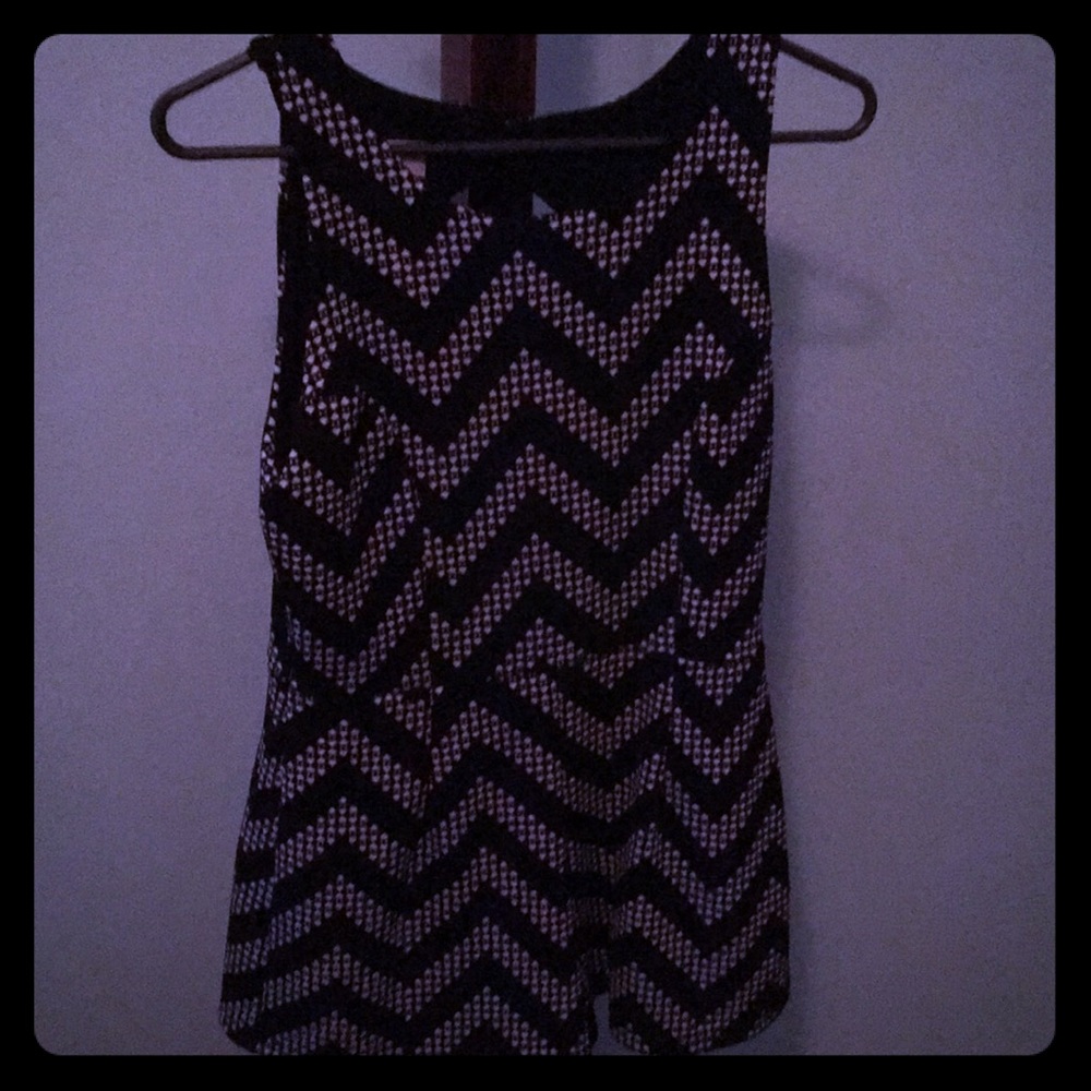 Black and white romper